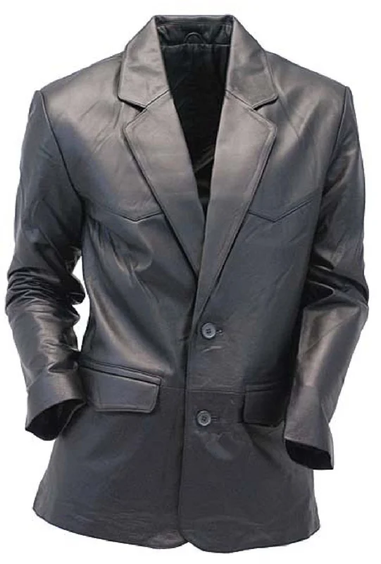 Koza Leathers Men's Real Lambskin Leather Blazer KB085