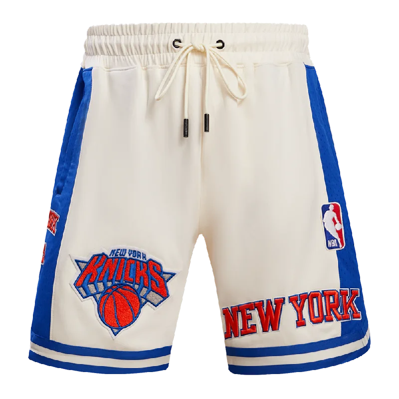 NBA NEW YORK KNICKS RETRO CLASSIC MEN'S 2.0 SHORT (EGGSHELL/ ROYAL BLUE)