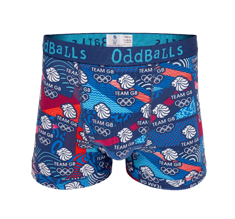 Team GB - Navy - Mens Boxer Shorts