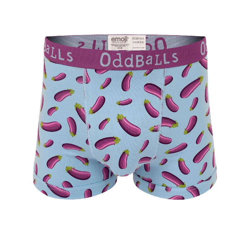 Aubergine - emoji®- Mens Boxer Shorts