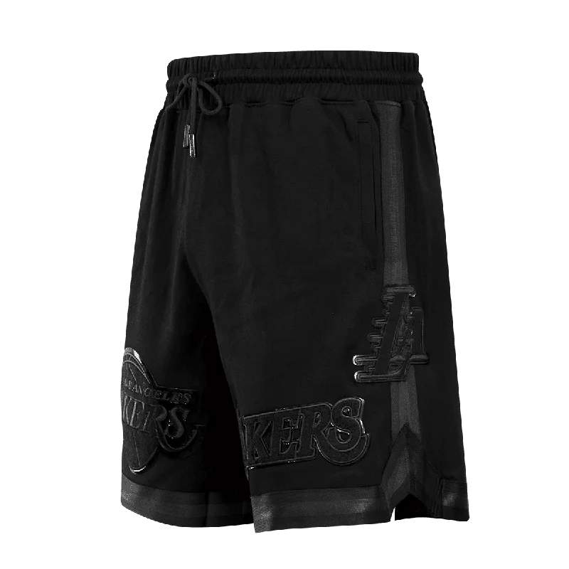 NBA LOS ANGELES LAKERS TRIPLE BLACK PRO TEAM MEN'S SHORT (BLACK)