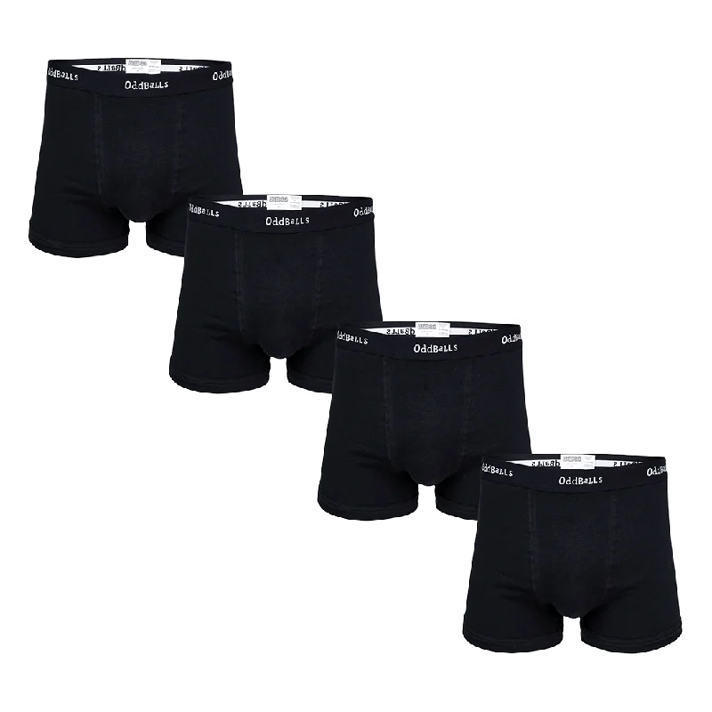 Classical Black Bundle - Mens Boxer Shorts 4 Pack Bundle