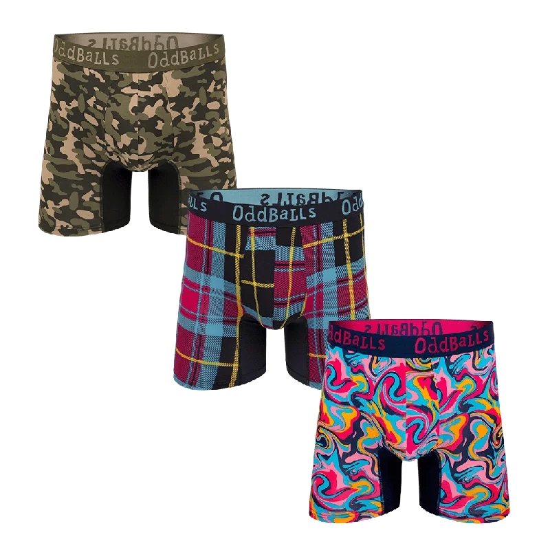 Dynamic Bundle - Mens Bamboo Boxer Shorts 3 Pack Bundle