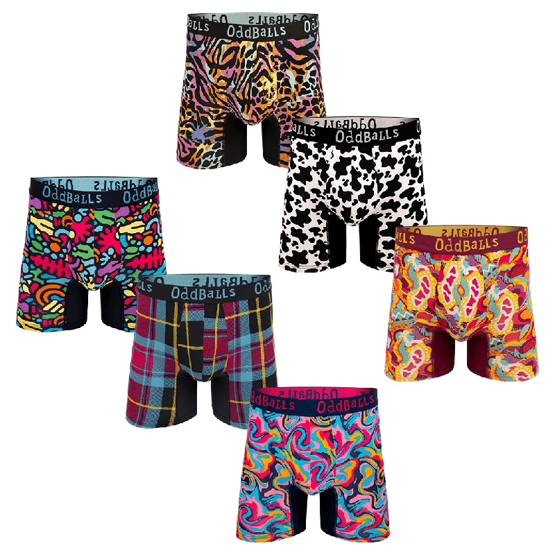 Collectors Bundle - Mens Bamboo Boxer Shorts 6 Pack Bundle