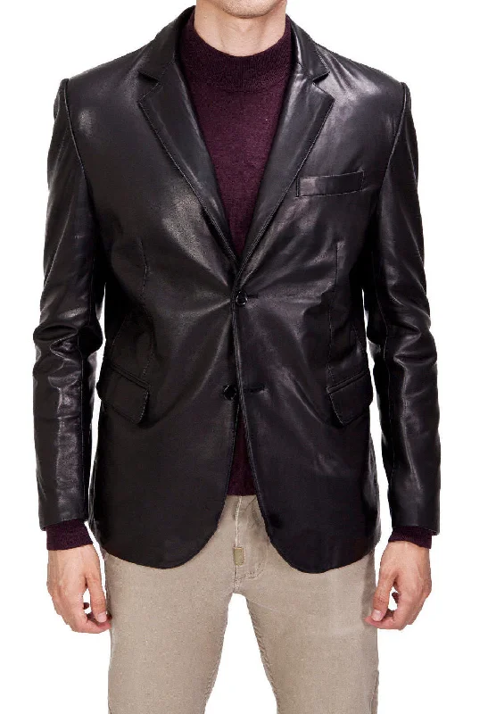 Koza Leathers Men's Real Lambskin Leather Blazer KB071