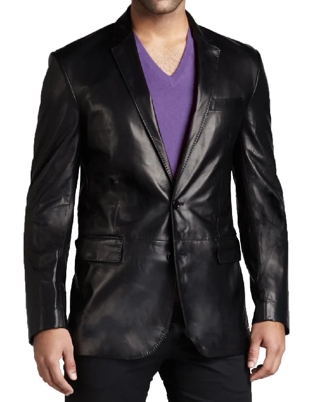 Koza Leathers Men's Real Lambskin Leather Blazer KB051