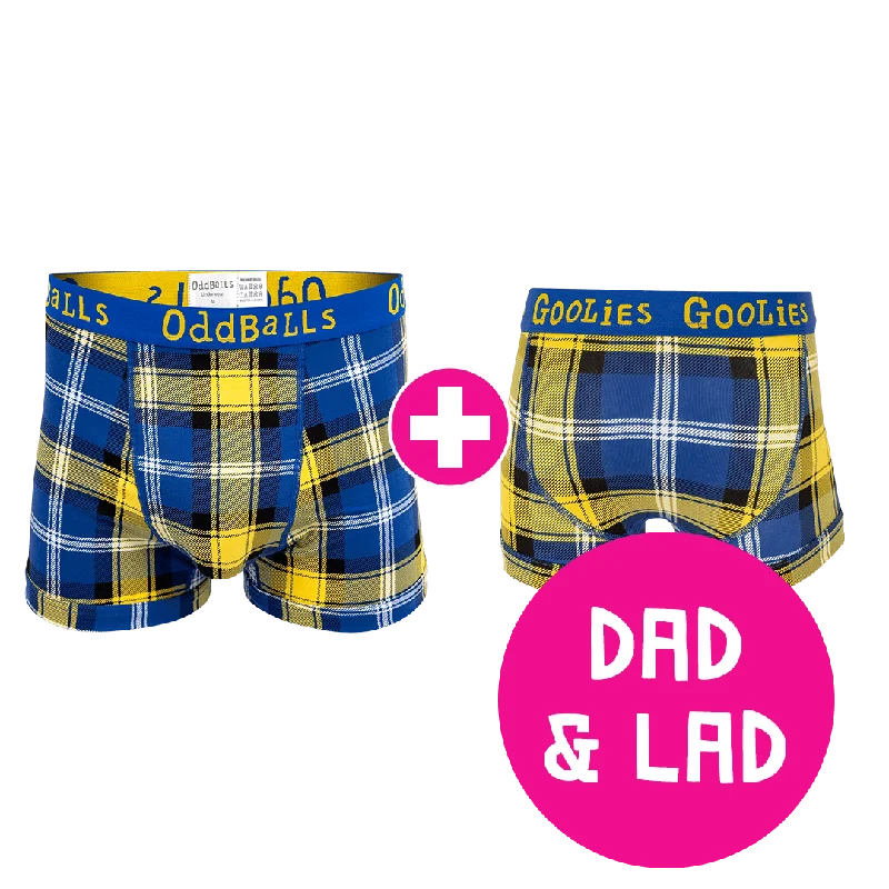 Doddie Weir Dad & Lad Bundle - Mens Boxer Shorts & Kids Boxer Shorts Bundle