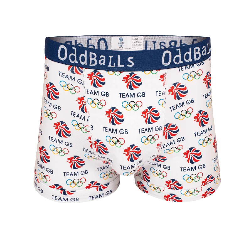 Team GB - White - Mens Boxer Shorts