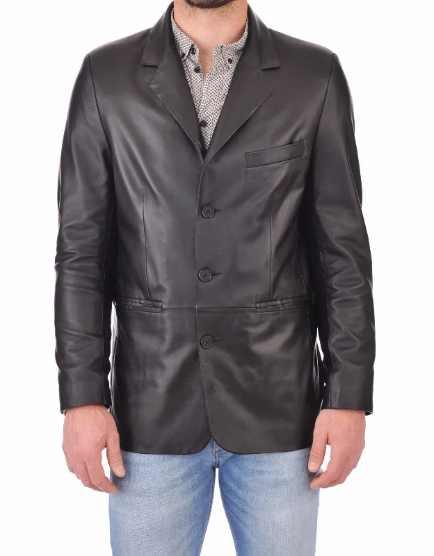 Koza Leathers Men's Real Lambskin Leather Blazer KB063