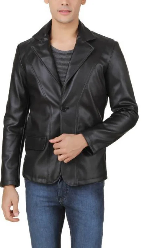 Koza Leathers Men's Real Lambskin Leather Blazer KB035