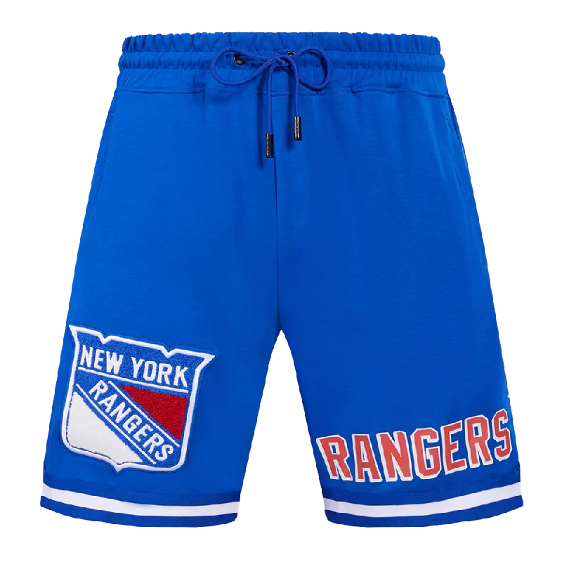 NHL NEW YORK RANGERS CLASSIC CHENILLE MEN'S SHORT (ROYAL BLUE)