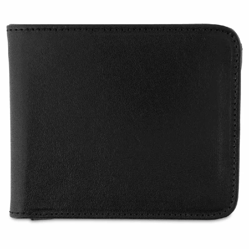 Leather Billfold Wallet - Black