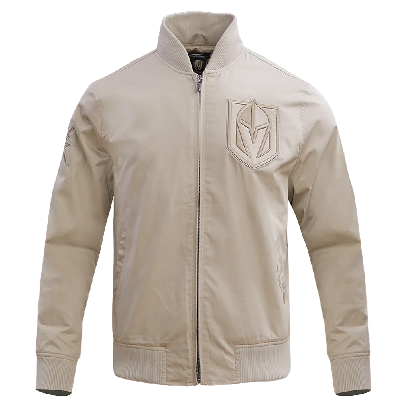 NHL VEGAS GOLDEN KNIGHTS NEUTRAL TWILL JACKET (TAUPE)