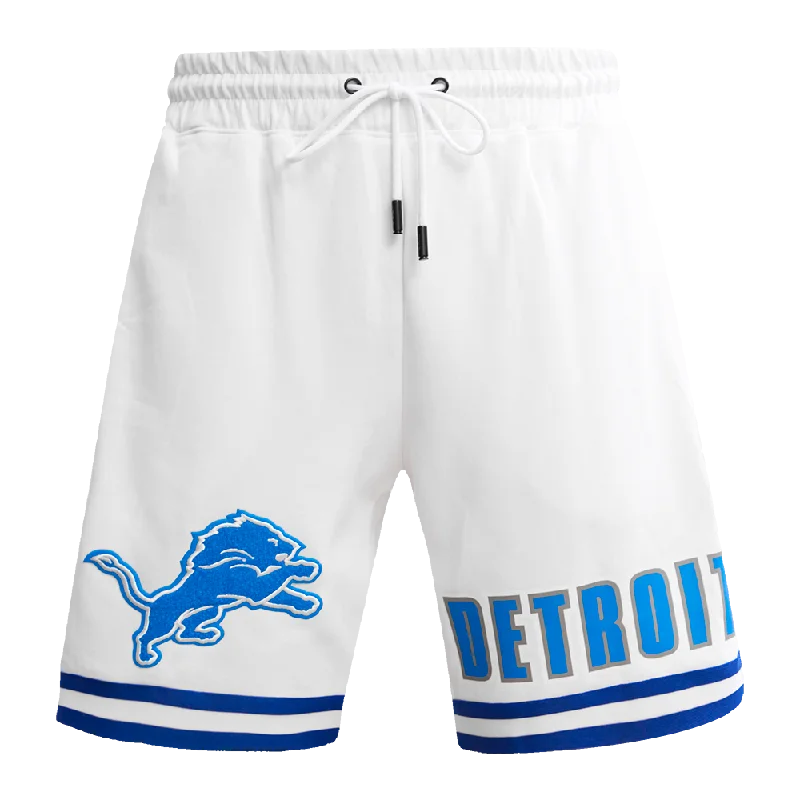 NFL DETROIT LIONS CLASSIC CHENILLE MEN'S DK SHORT (WHITE)