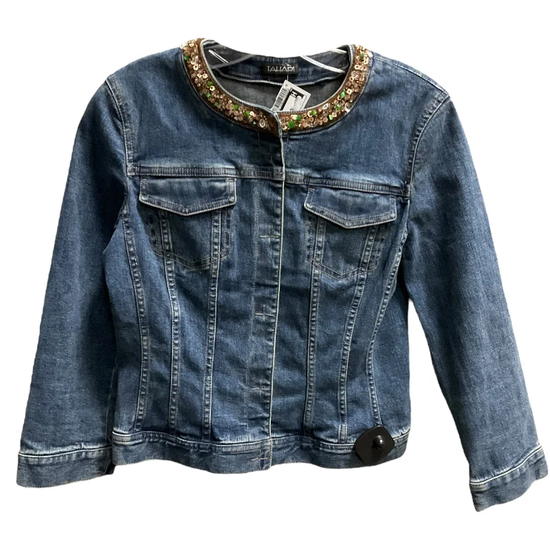 Jacket Denim By T Tahari In Blue Denim, Size: S