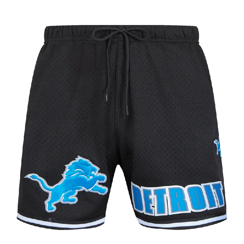 NFL DETROIT LIONS CLASSIC MESH MEN'S SHORT (BLACK)