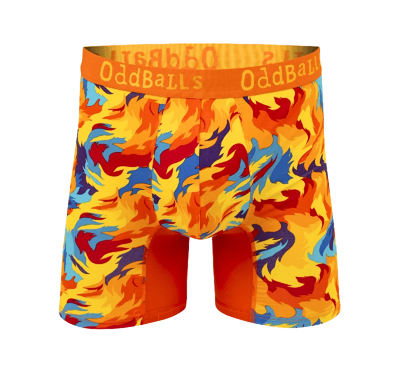 Great Balls of Fire - Mens Bamboo Boxer Shorts