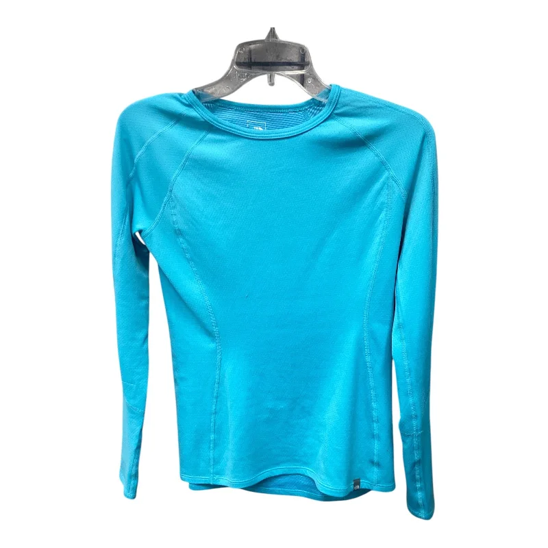 Athletic Top Long Sleeve Crewneck By The North Face In Blue, Size: S