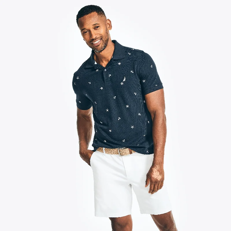 Nautica Mens Classic Fit Sailboat Printed Polo