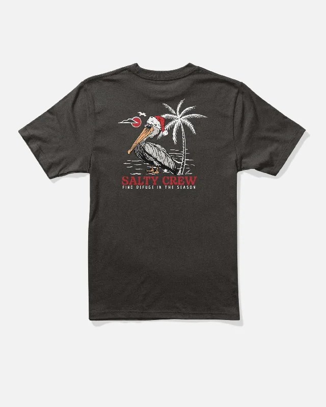 Holiday Pelican Boys Tee - Black