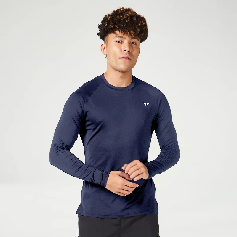 Essential Ultralight Full Sleeves Tee - Navy