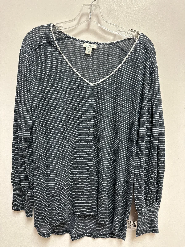 Top Long Sleeve By Sundance In Navy, Size: M