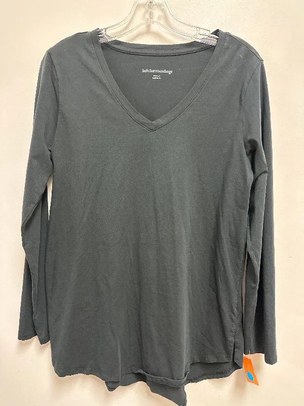 Top Long Sleeve By Soft Surroundings In Grey, Size: M