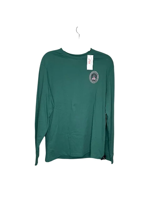 Top Long Sleeve By Vineyard Vines In Green, Size: M