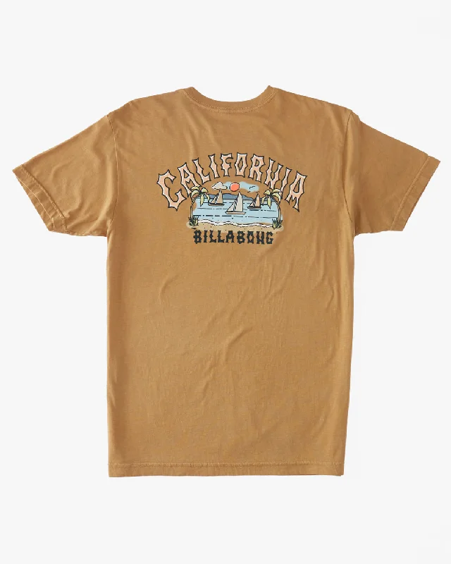 CA Sailing Arch T-Shirt - Dusty Gold