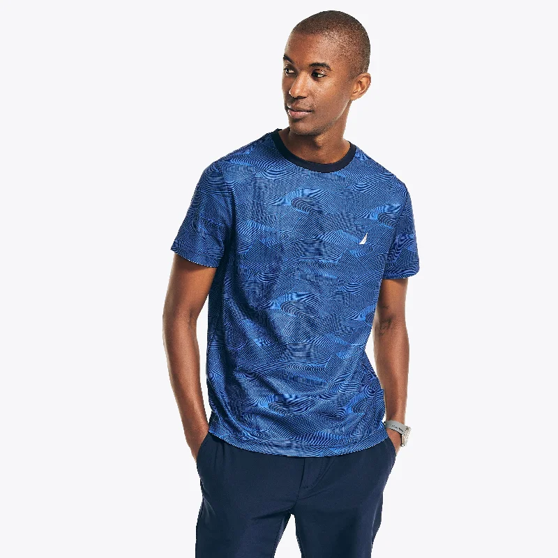 Nautica Mens Navtech Sustainably Crafted Printed T-Shirt