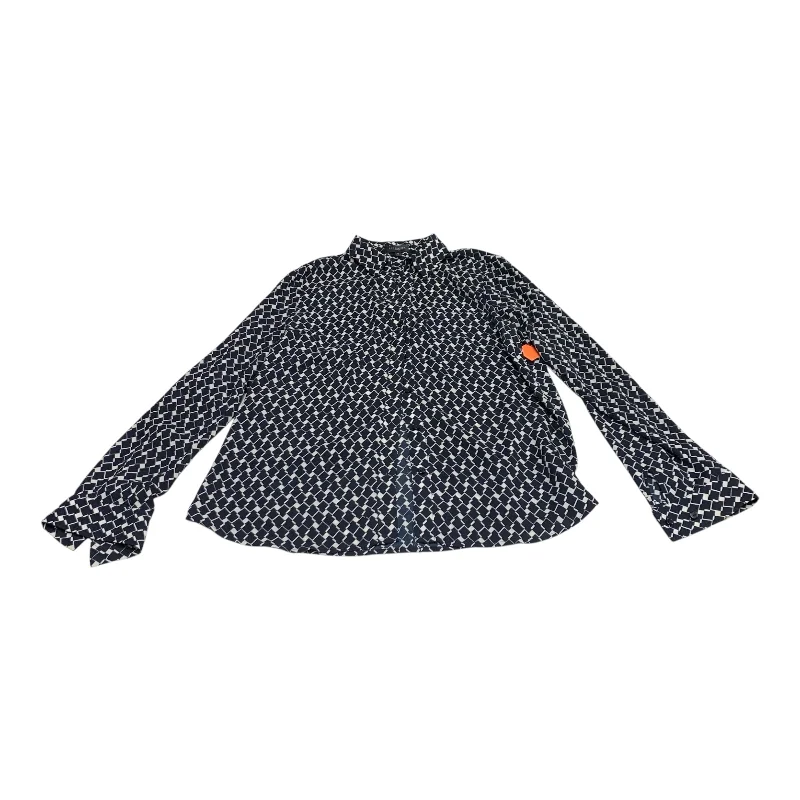 Top Long Sleeve By Limited In Navy, Size: M