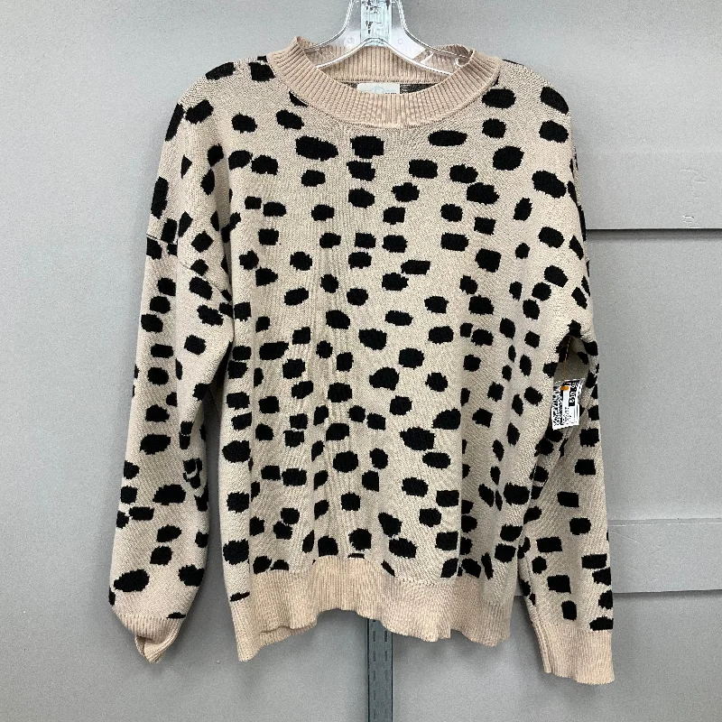 Top Long Sleeve By Jun & Ivy In Animal Print, Size: Xl