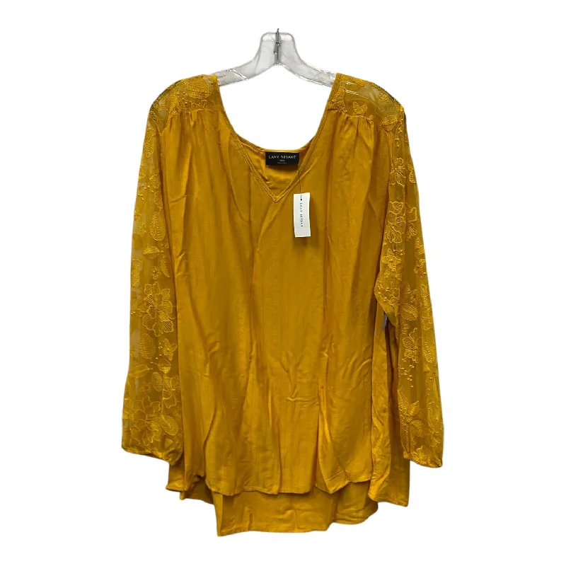 Top Ls By Lane Bryant In Yellow, Size:4X