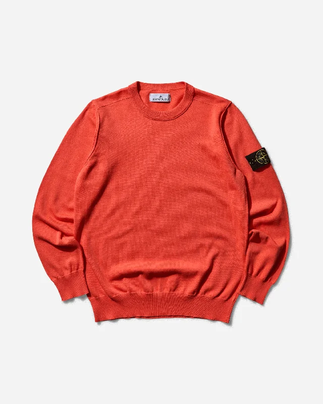 Men's Garment Dyed Crewneck Sweatshirt Papaya