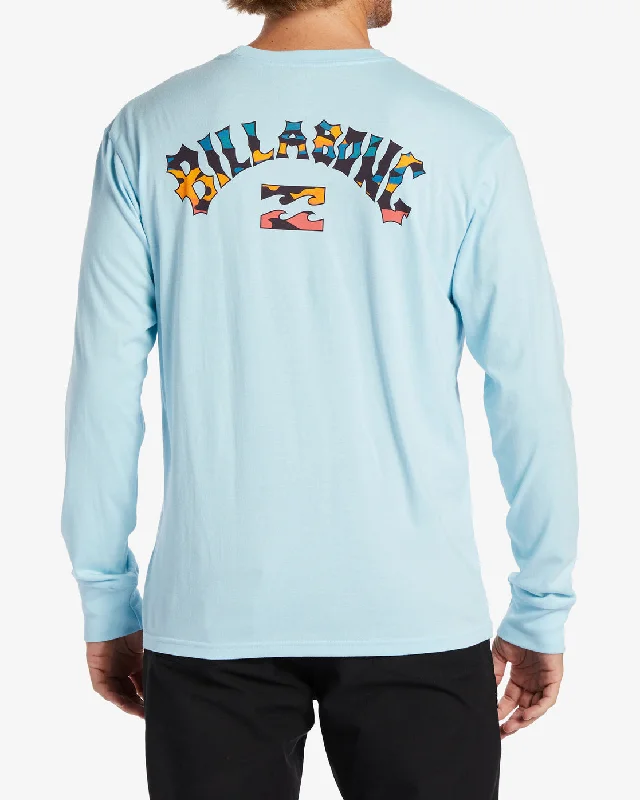 Arch Fill Long Sleeve T-Shirt - Coastal Blue