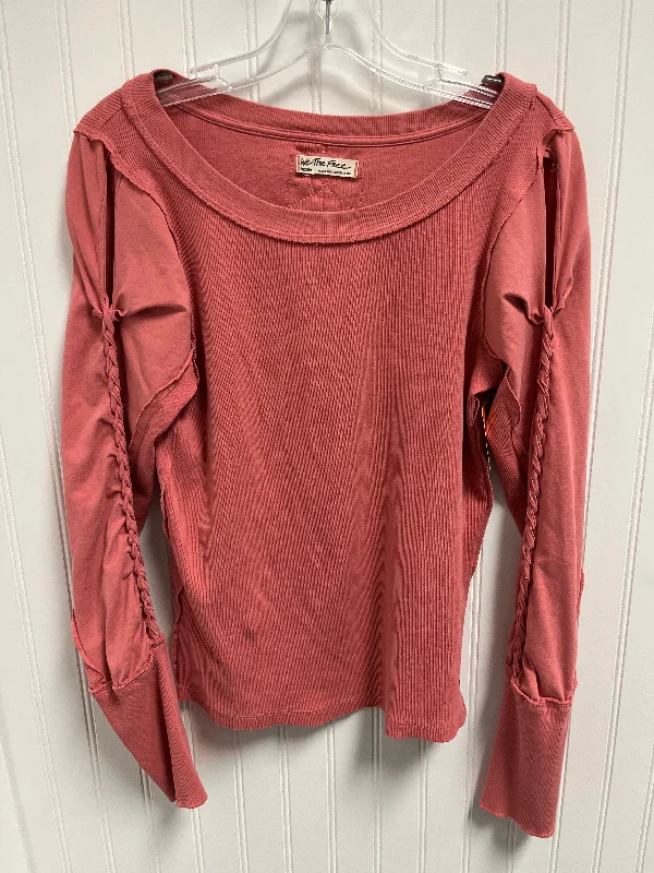 Top Long Sleeve By We The Free In Pink, Size: M