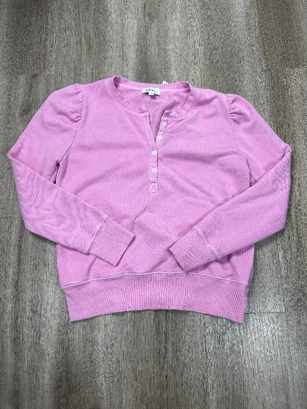 Top Long Sleeve By Evereve In Pink, Size: S