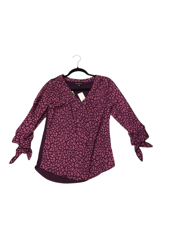 Top 3/4 Sleeve By Fortune & Ivy In Animal Print, Size: Xs