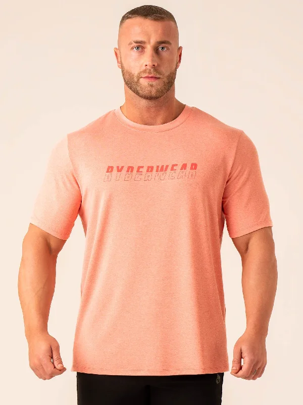 Soft Tech T-Shirt - Coral Marl