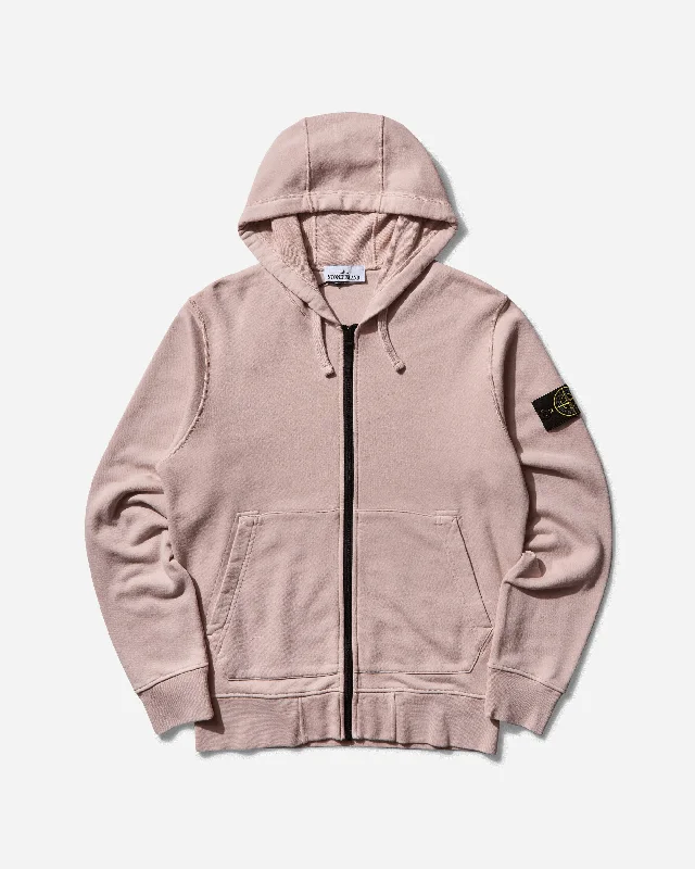 Men's Garment Dyed Zip Up Hoodie Antique Rose