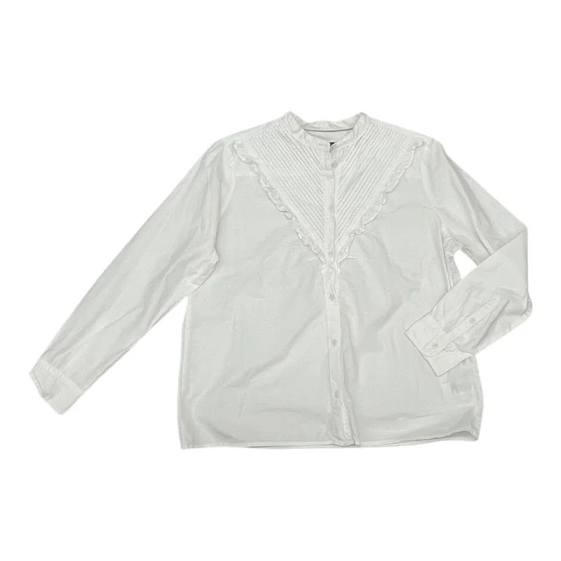 Top Ls By J. Crew In White, Size:Xl