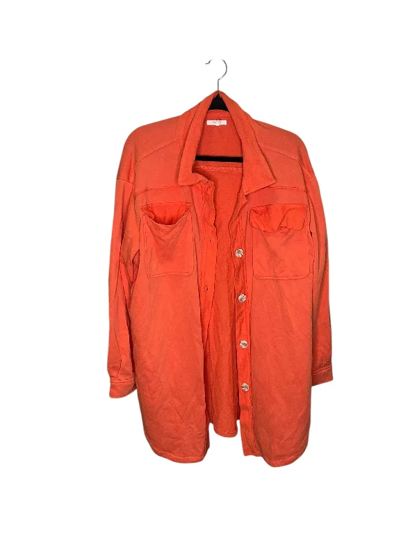 Top Long Sleeve By Maurices In Orange, Size: Xl