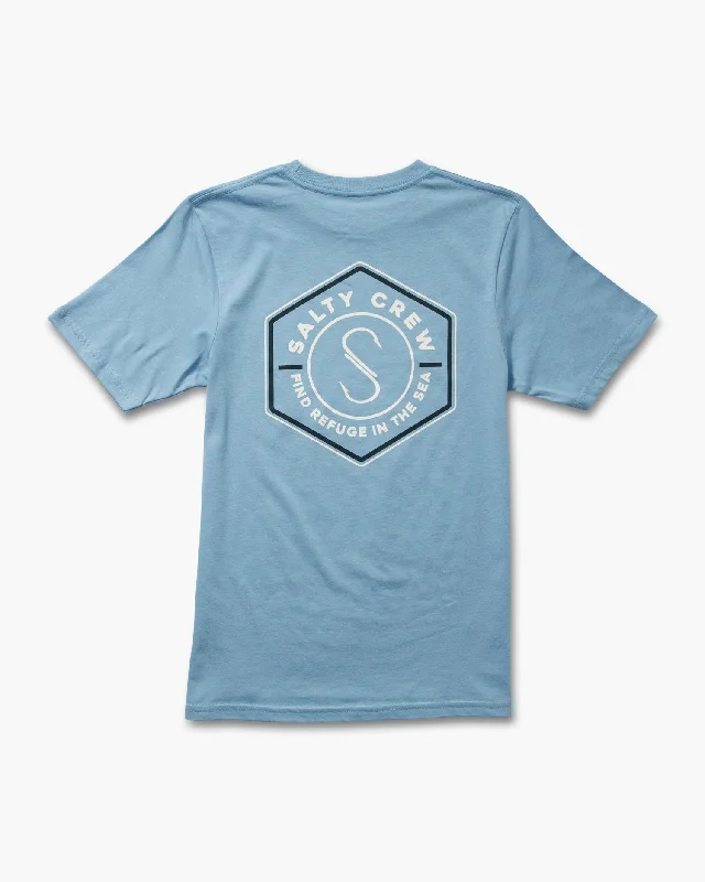 Hexed Boys Tee - Marine Blue