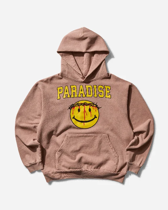 Men's Smiley Jesus Hoodie Pink