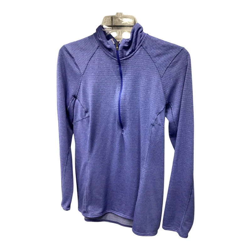 Athletic Top Long Sleeve Collar By Patagonia In Blue, Size: M