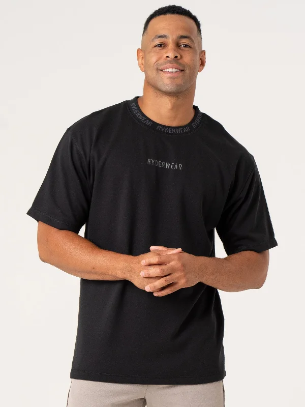 Pursuit Fleece T-Shirt - Black