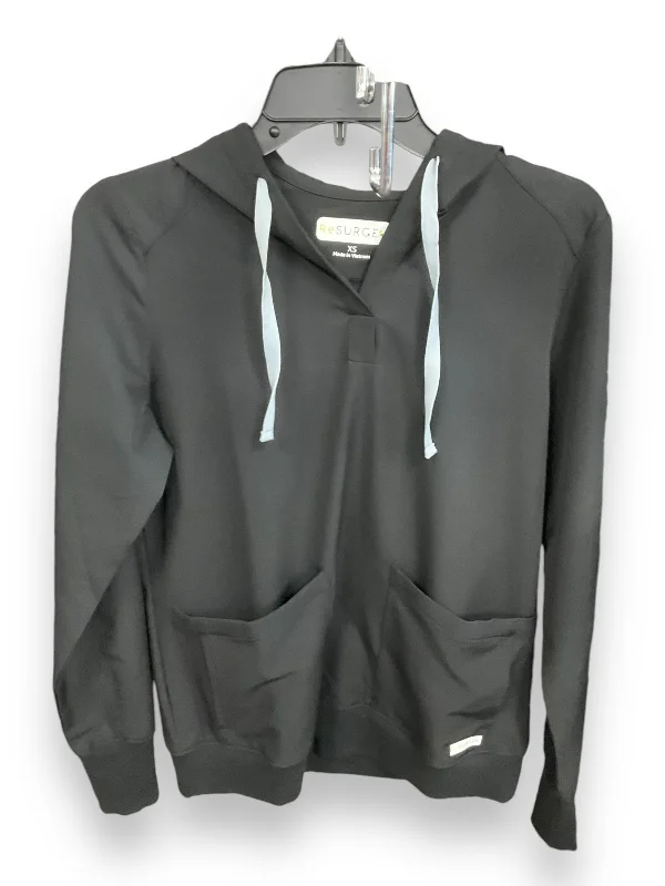 Athletic Top Long Sleeve Hoodie By Clothes Mentor In Black, Size: Xs