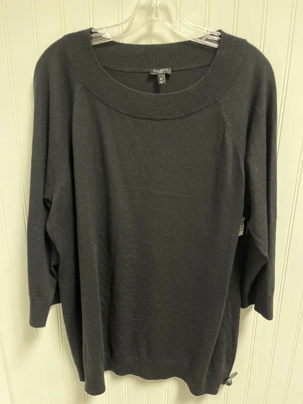 Top Long Sleeve By Talbots In Black, Size: 3x