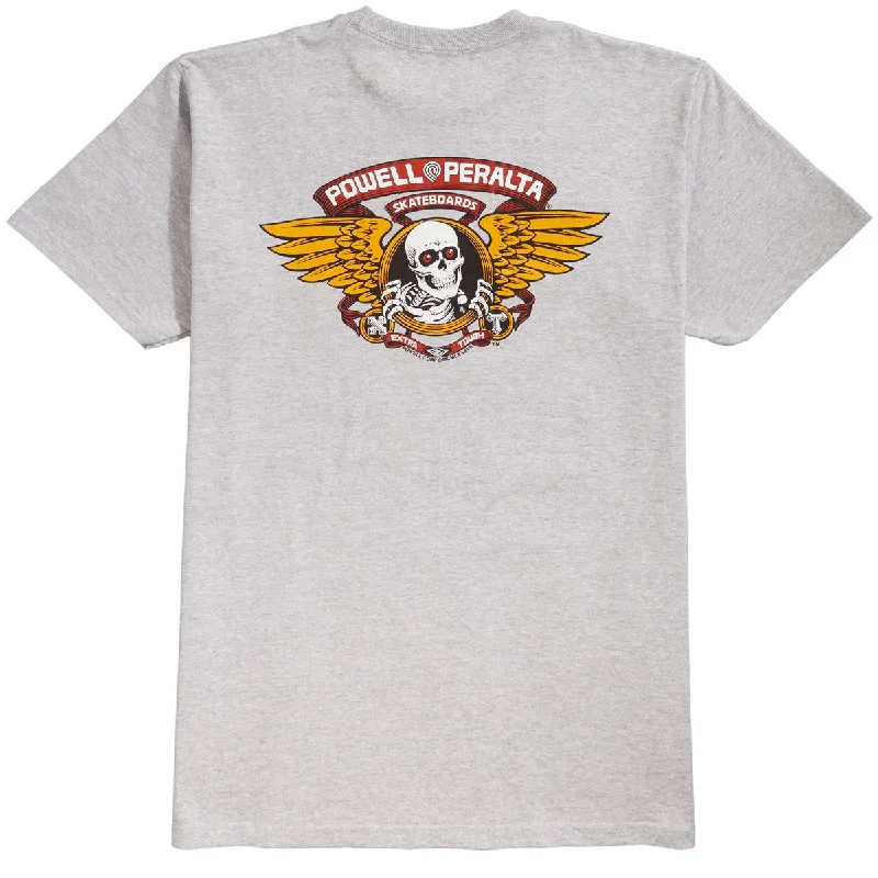 Powell-Peralta Winged Ripper T-Shirt - Athletic Heather