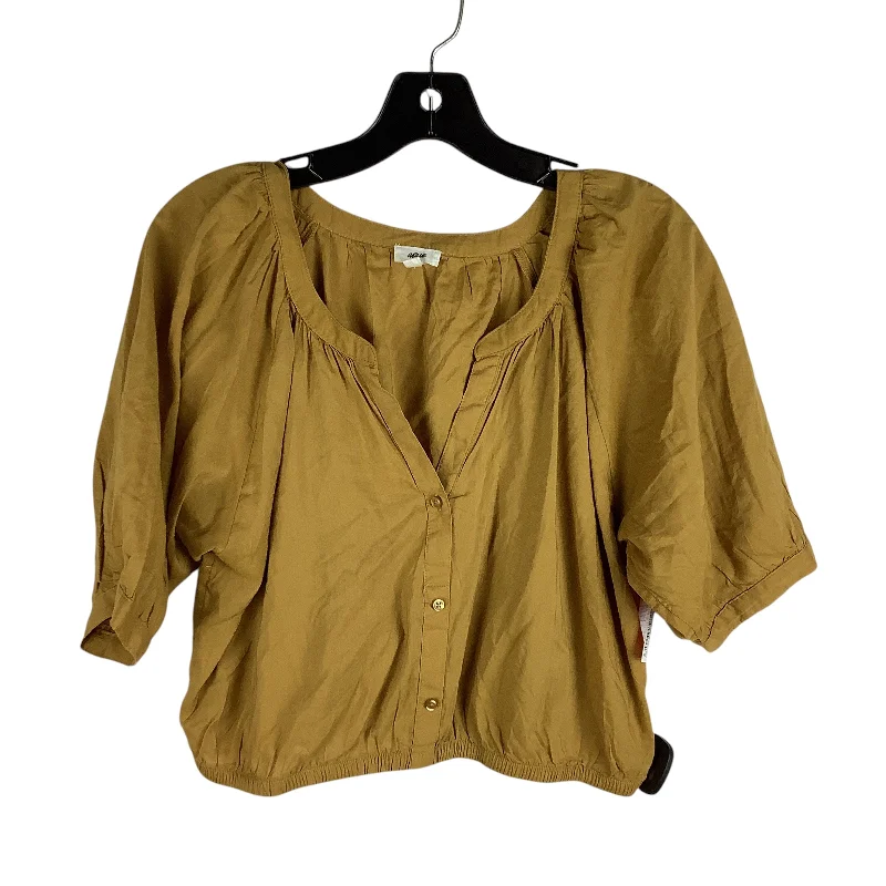 Top Long Sleeve By Aerie In Yellow, Size: L